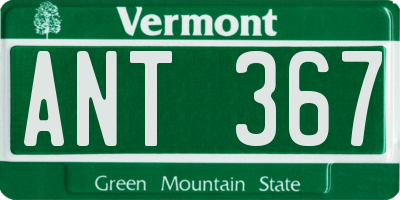 VT license plate ANT367
