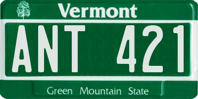 VT license plate ANT421