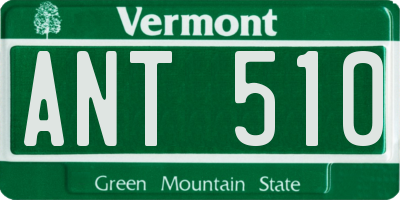 VT license plate ANT510