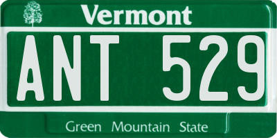 VT license plate ANT529