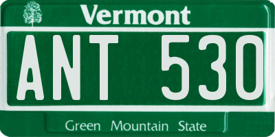 VT license plate ANT530
