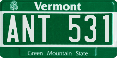 VT license plate ANT531