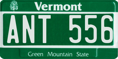 VT license plate ANT556