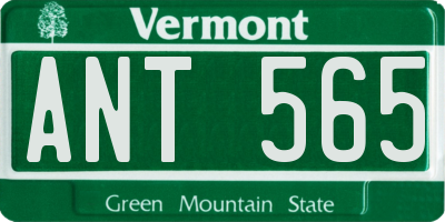 VT license plate ANT565