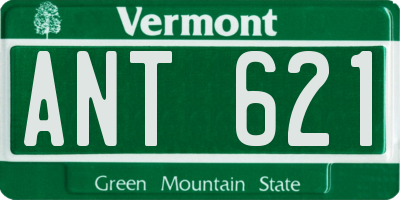 VT license plate ANT621
