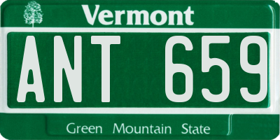 VT license plate ANT659