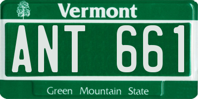 VT license plate ANT661