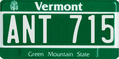 VT license plate ANT715