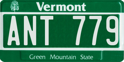 VT license plate ANT779