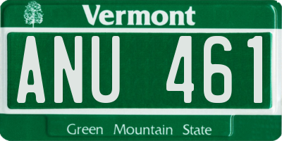 VT license plate ANU461
