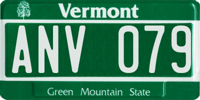 VT license plate ANV079