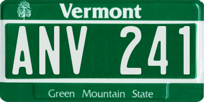 VT license plate ANV241