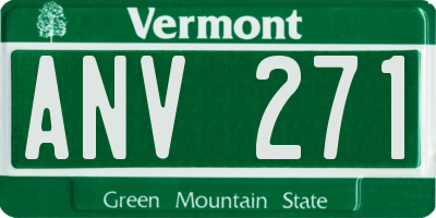 VT license plate ANV271