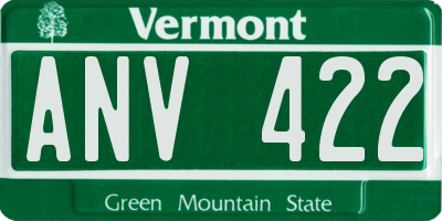VT license plate ANV422