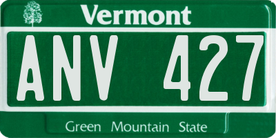 VT license plate ANV427