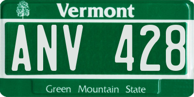 VT license plate ANV428