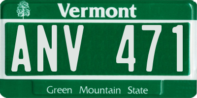 VT license plate ANV471