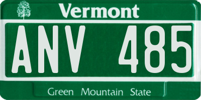 VT license plate ANV485