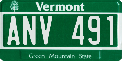 VT license plate ANV491