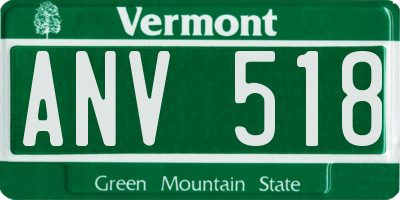VT license plate ANV518