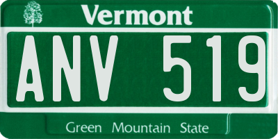 VT license plate ANV519