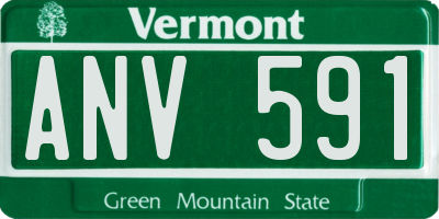 VT license plate ANV591