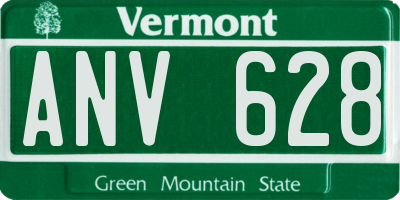 VT license plate ANV628