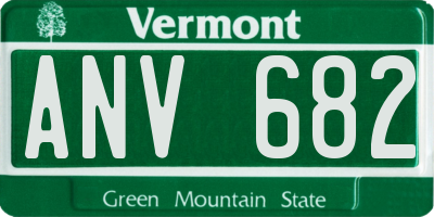 VT license plate ANV682