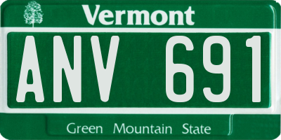 VT license plate ANV691