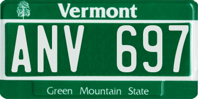 VT license plate ANV697
