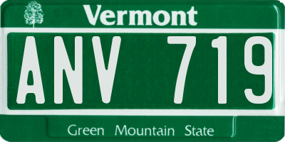 VT license plate ANV719