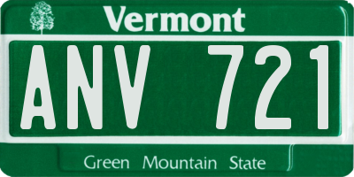 VT license plate ANV721