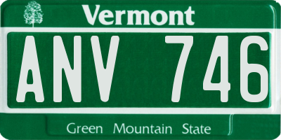 VT license plate ANV746