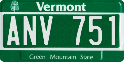 VT license plate ANV751