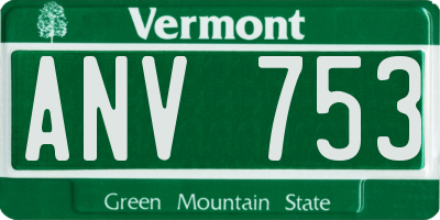 VT license plate ANV753