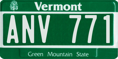 VT license plate ANV771