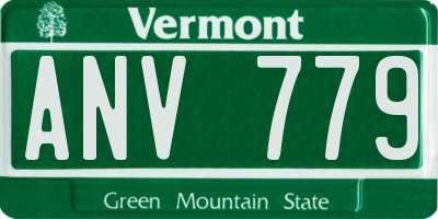 VT license plate ANV779