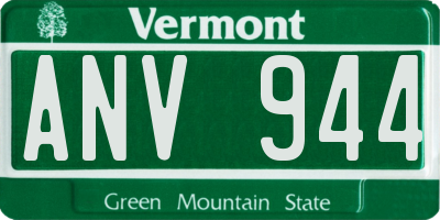 VT license plate ANV944