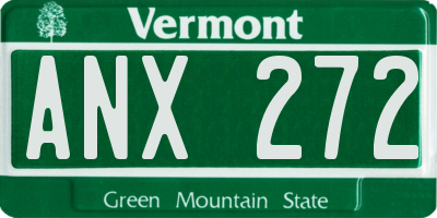 VT license plate ANX272