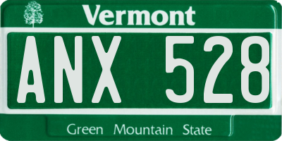 VT license plate ANX528