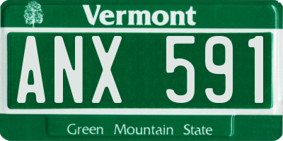 VT license plate ANX591