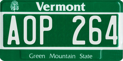 VT license plate AOP264