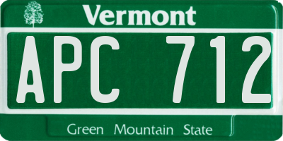 VT license plate APC712