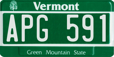 VT license plate APG591