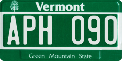 VT license plate APH090