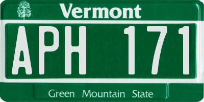VT license plate APH171