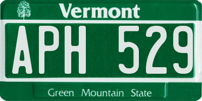 VT license plate APH529