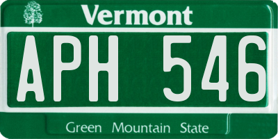 VT license plate APH546