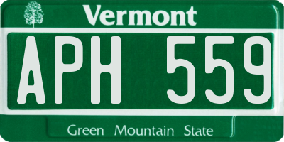 VT license plate APH559