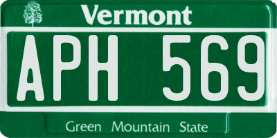 VT license plate APH569